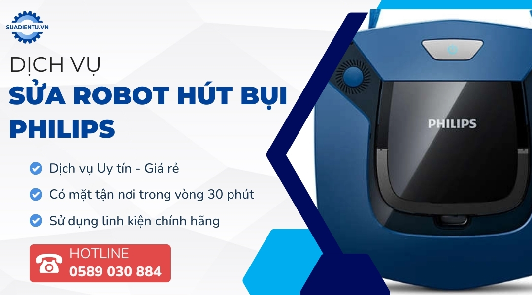 sửa robot hút bụi philips