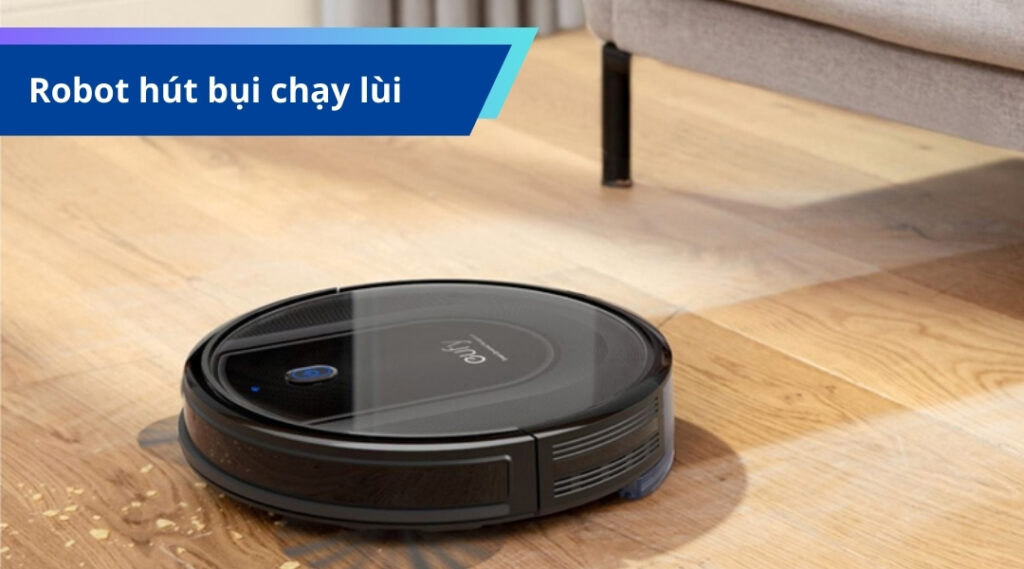 robot hút bụi chạy lùi