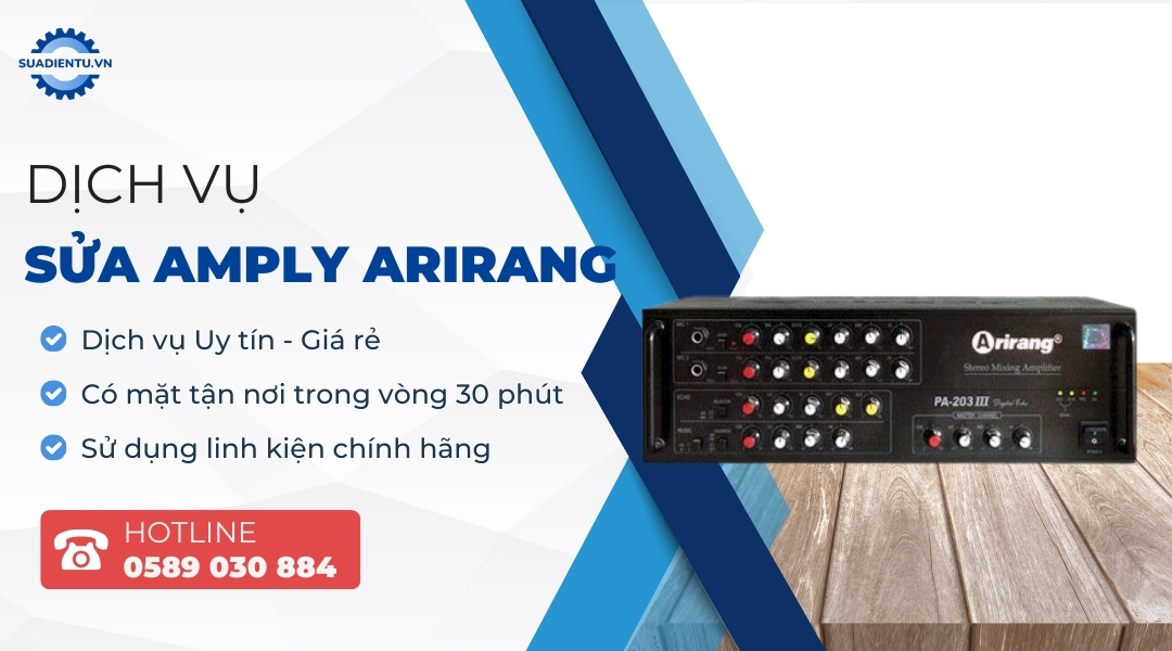 sửa amply arirang