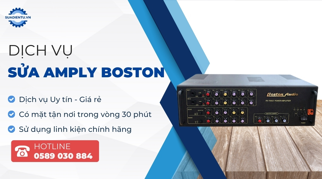 sửa amply boston