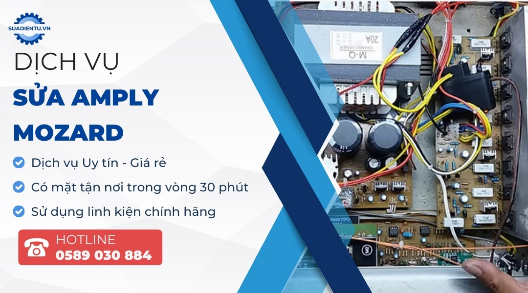 sửa amply mozard