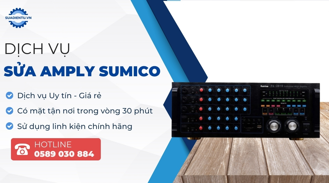 sửa amply sumico