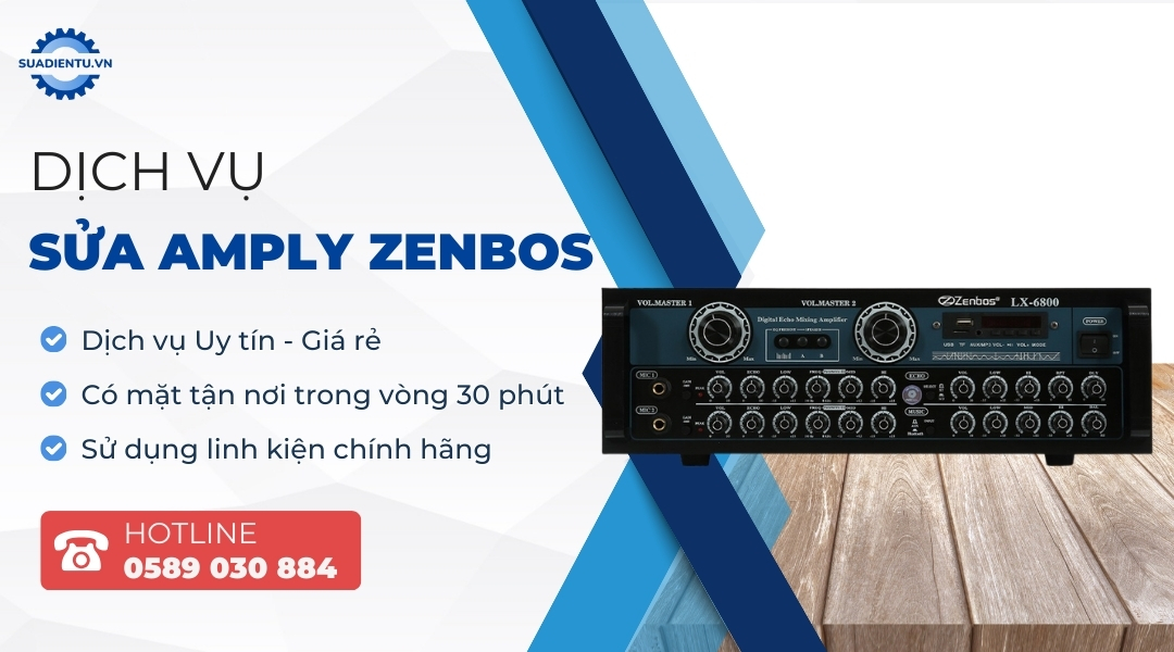 sửa amply zenbos