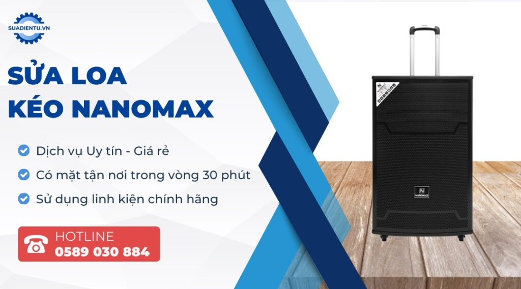 sửa loa kéo Nanomax