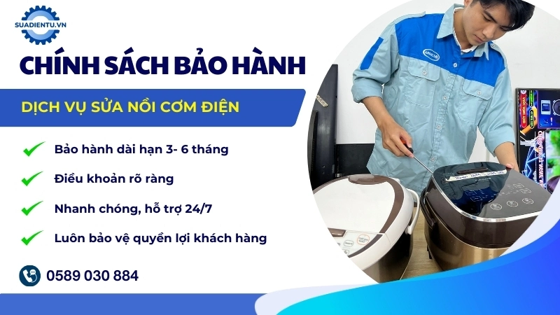 Chính sách bảo hành nồi cơm điện tại Suadientu.vn