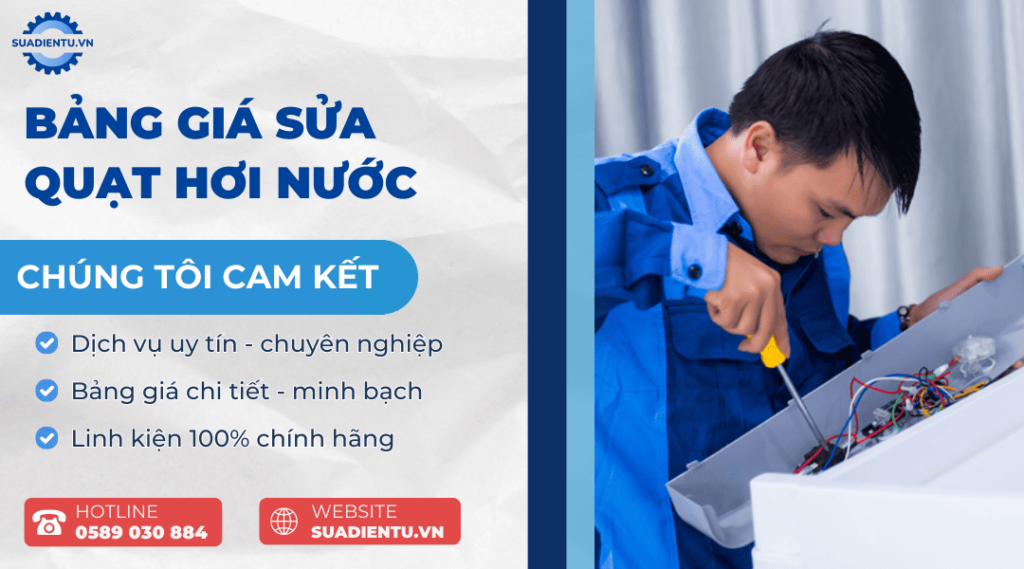 Bảng giá sửa quạt hơi nước