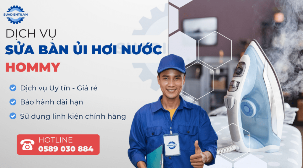 sửa bàn ủi hơi nước hommy