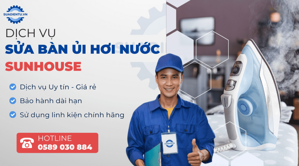 sửa bàn ủi hơi nước sunhouse