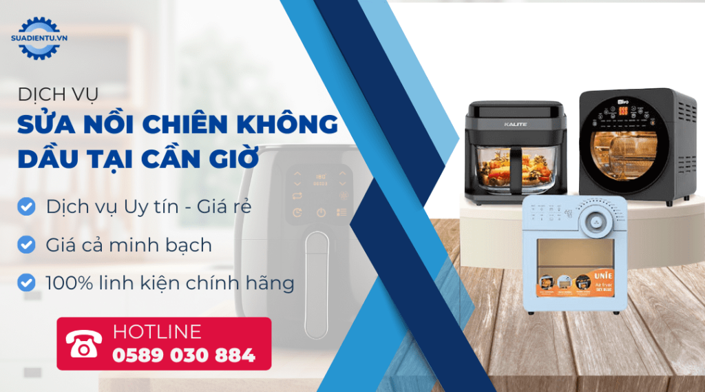 sửa nồi chiên không dầu tại cần giờ