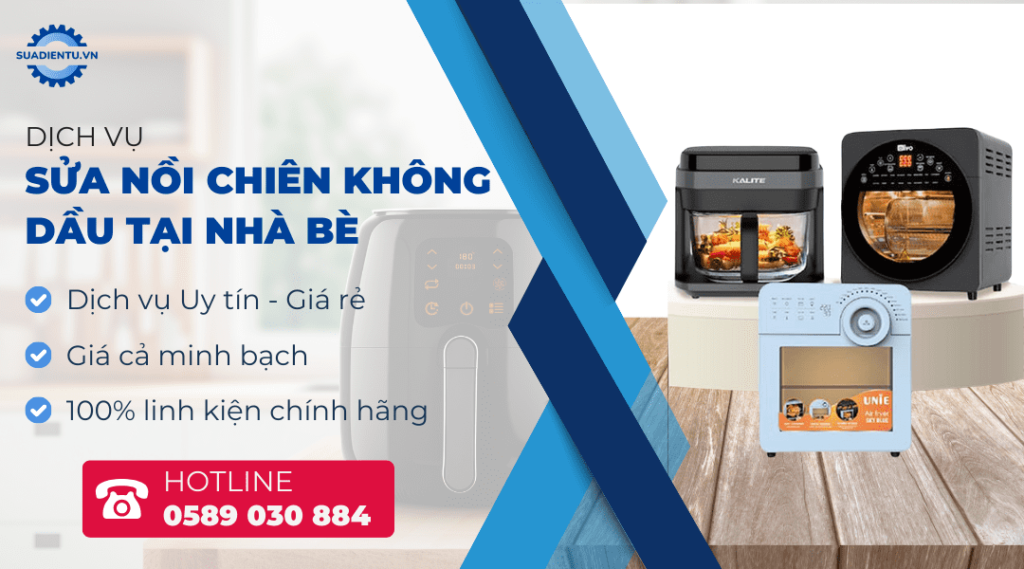 sửa nồi chiên không dầu tại nhà bè