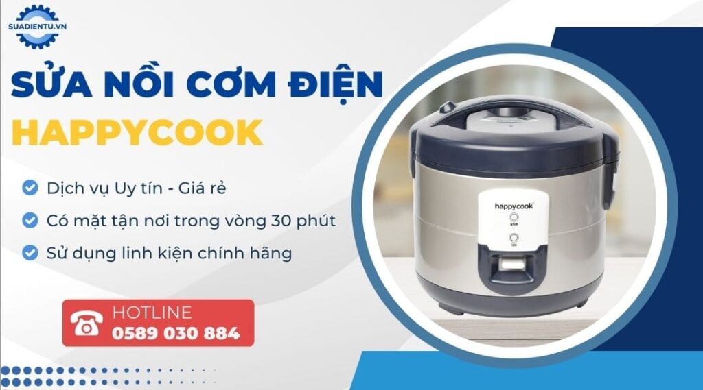 sửa nồi cơm điện happycook