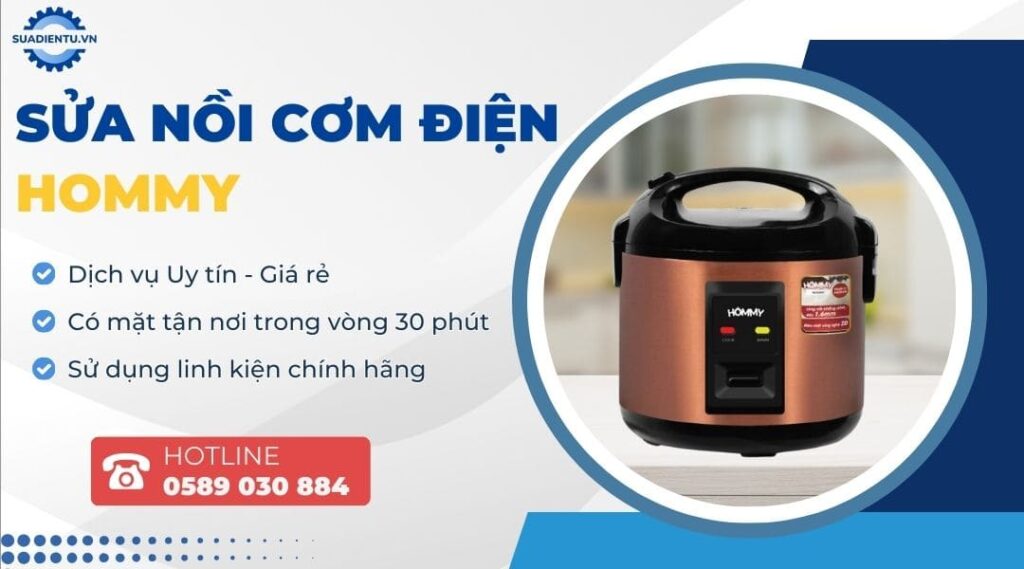 sửa nồi cơm điện hommy