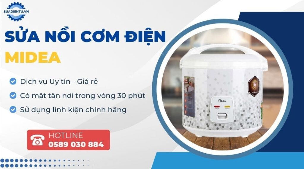 sửa nồi cơm điện midea