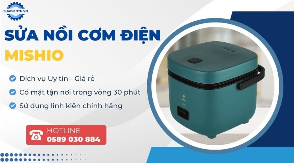 sửa nồi cơm điện mishio