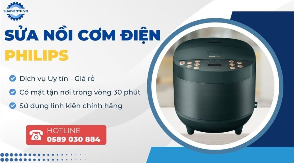 sửa nồi cơm điện philips