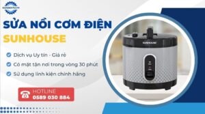 sửa nồi cơm điện sunhouse