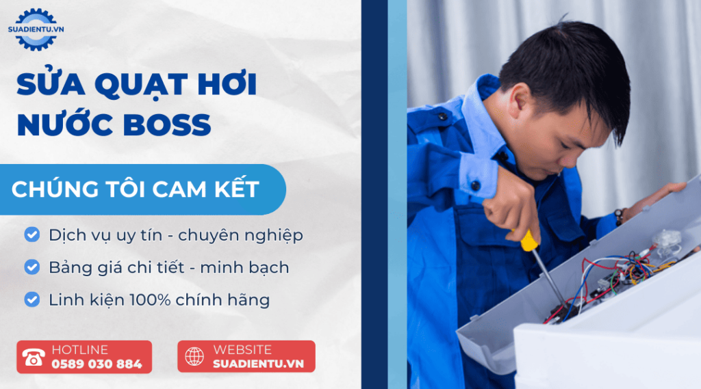 sửa quạt hơi nước Boss