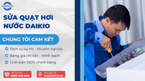 sửa quạt hơi nước Daikio