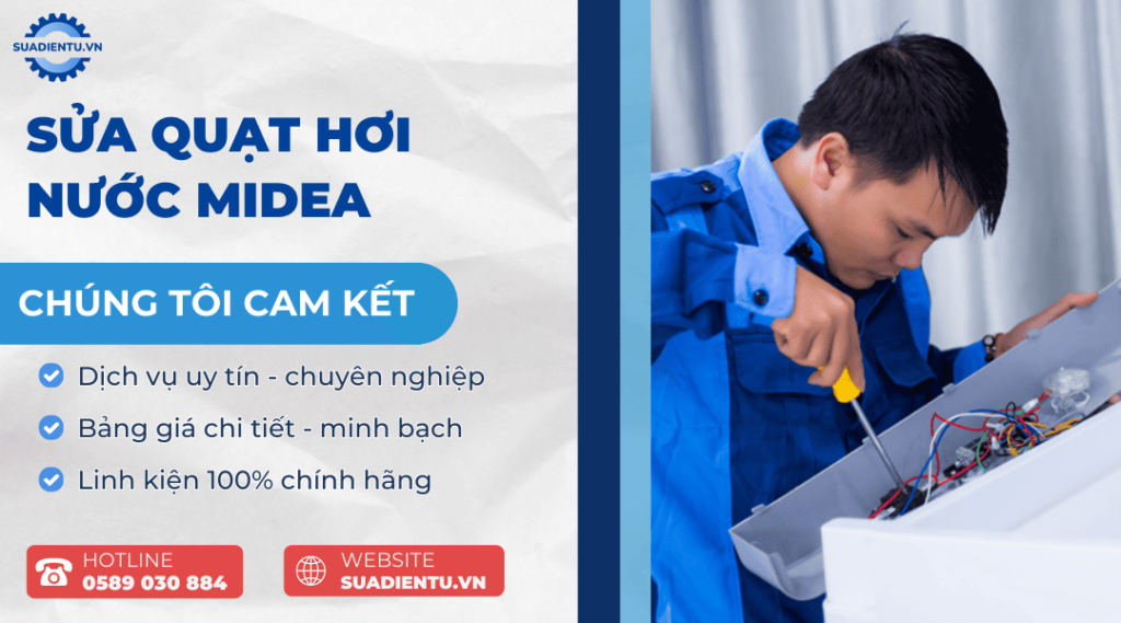 sửa quạt hơi nước Midea