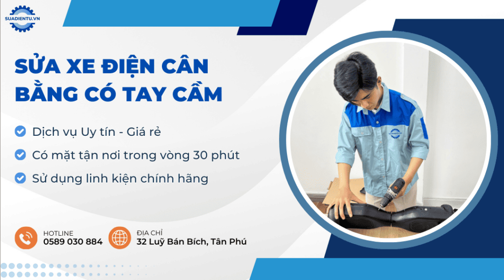 sửa xe điện cân bằng có tay cầm