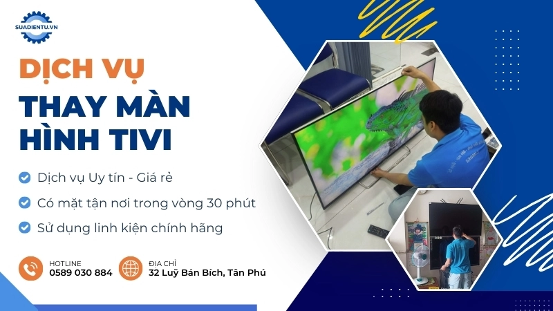 thay màn hình tivi