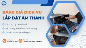 bảng giá lắp đặt âm thanh