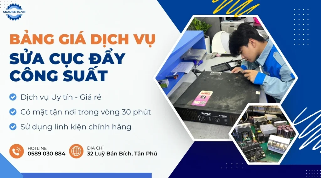 bảng giá sửa cục đẩy công suất