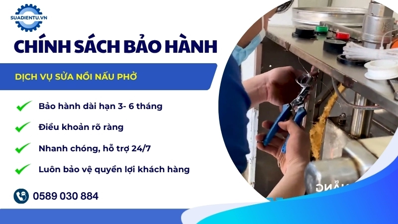 Chính sách bảo hành dịch vụ sửa chữa nồi nấu phở điện tại Suadientu.vn