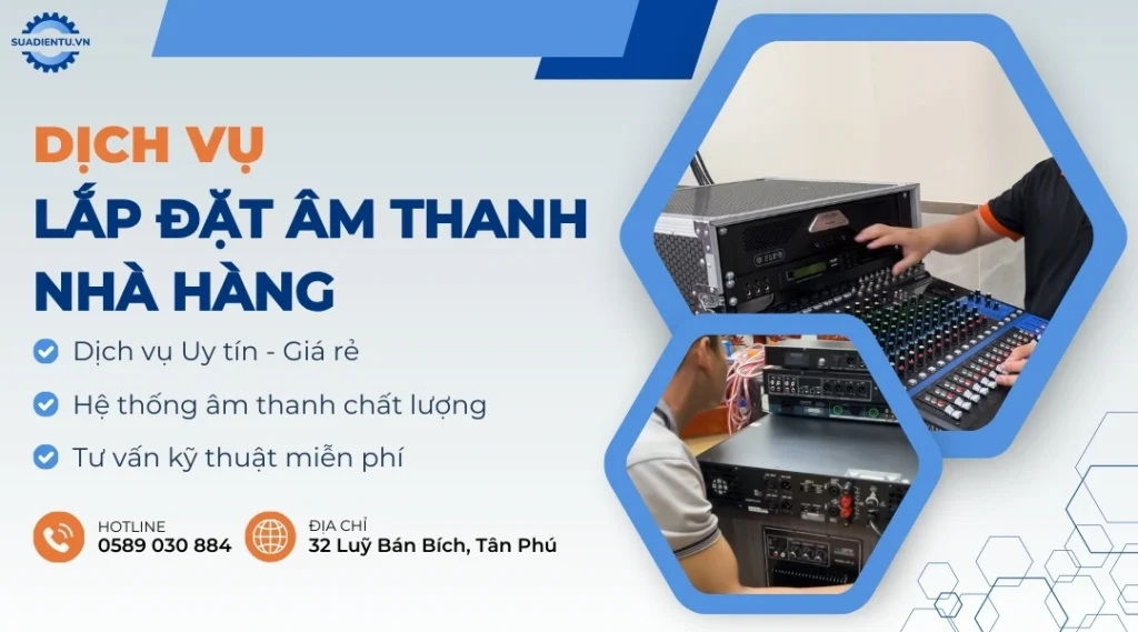 lắp đặt âm thanh nhà hàng