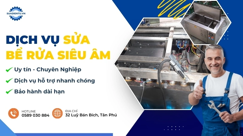 sửa bể rửa siêu âm