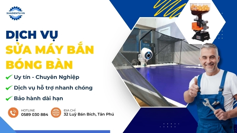sửa máy bắn bóng bàn