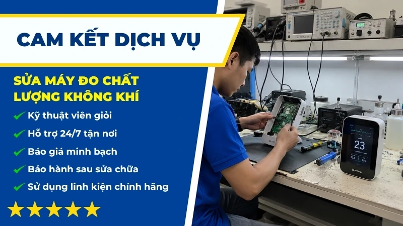 Lý do Sửa Điện Tử được nhiều khách hàng chọn khi cần sửa máy đo chất lượng không khí