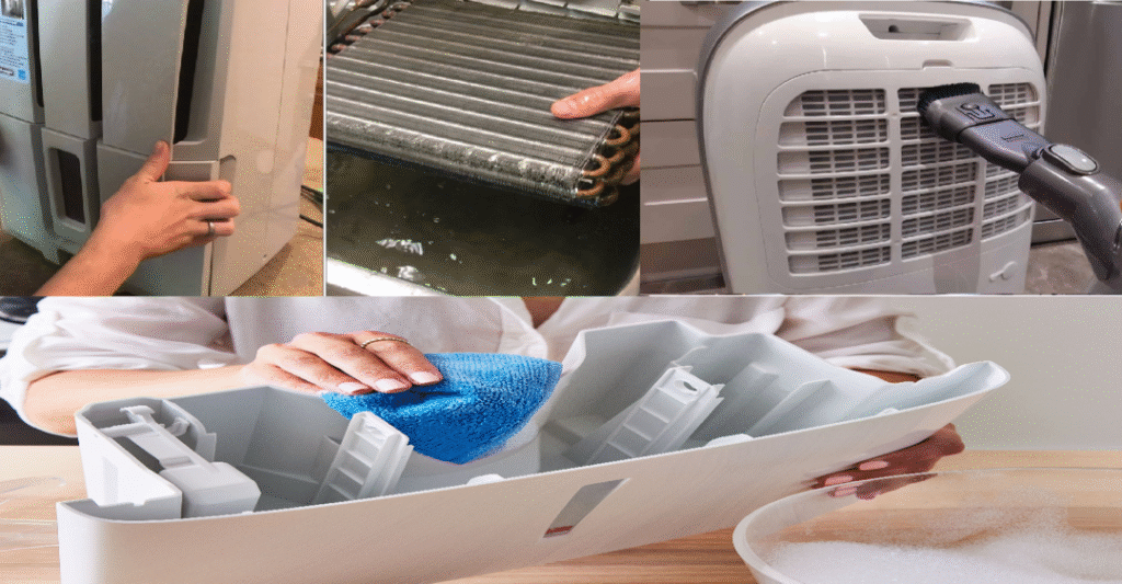 Hướng dẫn chi tiết cách khử mùi hôi máy hút ẩm tại nhà
