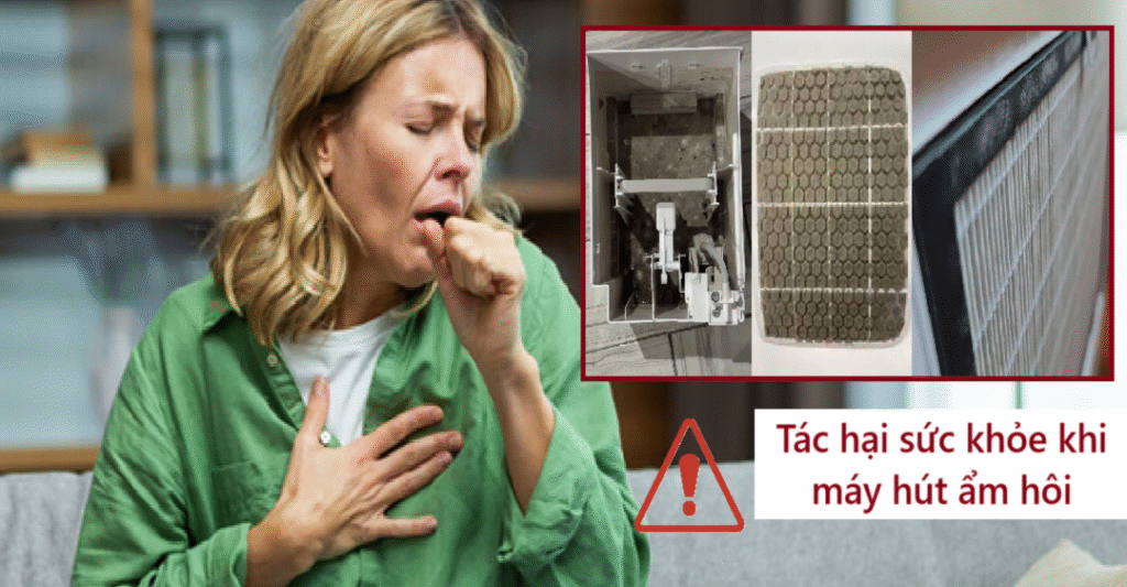 Tác hại sức khỏe khi máy hút ẩm hôi