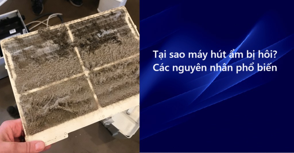 Tại sao máy hút ẩm bị hôi
