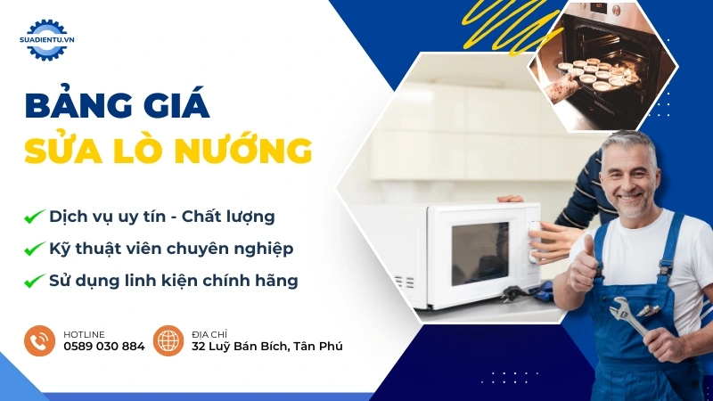 bảng giá sửa lò nướng tại nhà minh bạch