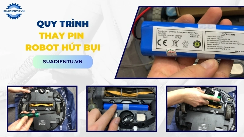 Quy trình thay pin robot hút bụi Deebot chuyên nghiệp, nhanh chóng