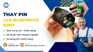 thay pin loa Bluetooth Sony