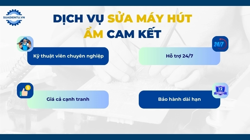 Ưu điểm dịch vụ sửa máy hút ẩm
