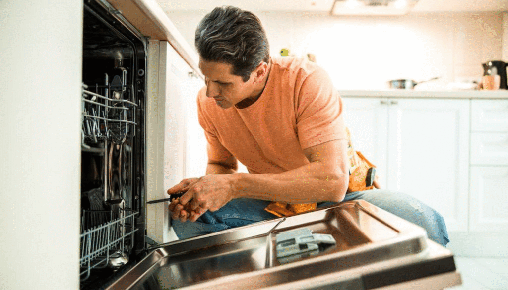 Máy rửa bát gây tiếng ồn lớn