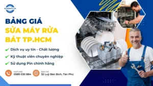 bảng giá sửa máy rửa bát
