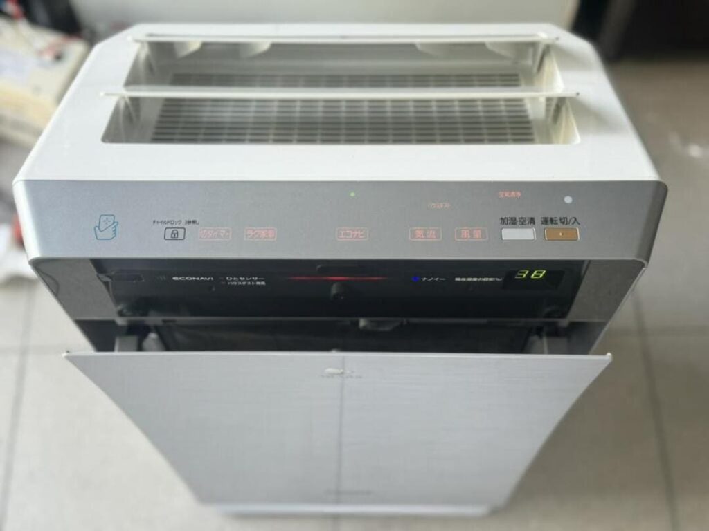 cách reset máy lọc không khí panasonic.