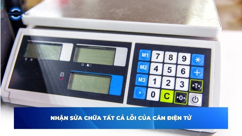khắc phục sự cố cân điện tử