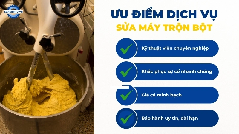 Lý do nên chọn dịch vụ sửa máy trộn bột công nghiệp của Suadientu.vn