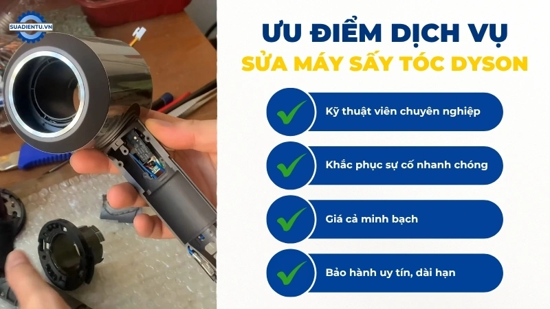 Lý do khách hàng nên chọn dịch vụ sửa máy sấy tóc Dyson giá rẻ tại Sửa Điện Tử