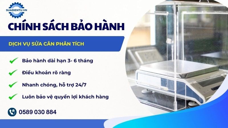 Chính sách bảo hành dịch vụ sửa cân phân tích tại Suadientu.vn