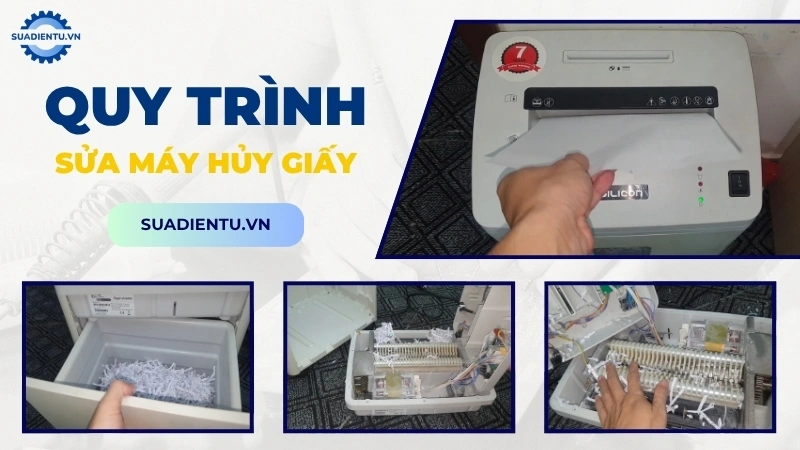 Quy trình sửa chữa máy hủy giấy chuyên nghiệp tại nhà