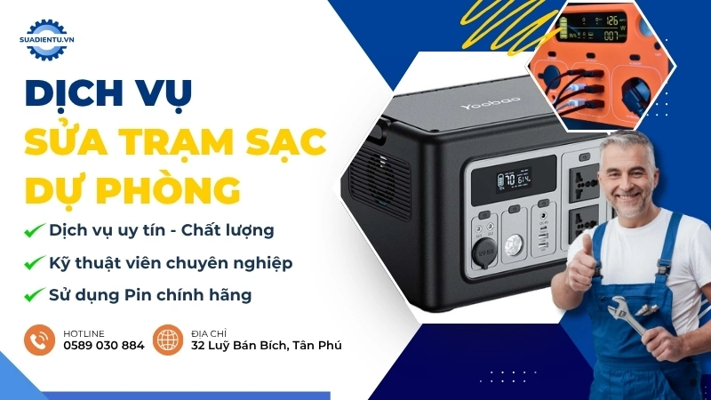 Dịch vụ sửa trạm sạc dự phòng uy tín nhanh chóng - Sửa Điện Tử