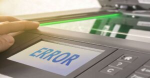 máy in báo lỗi error printing