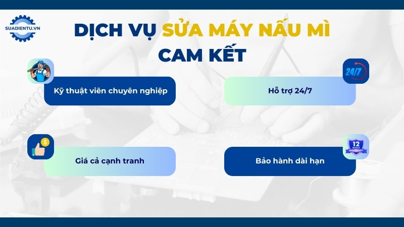 Lý do khách hàng nên chọn Sửa Điện Tử khi cần sửa máy nấu mì tự động